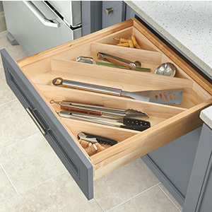 Angled Utensil Drawers